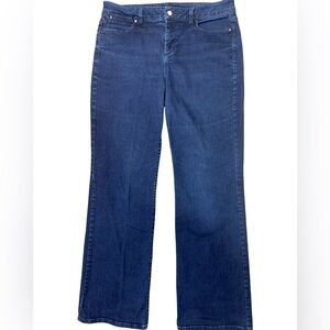 Talbots Dark Wash Curvy Fit Straight Leg Stretch Jeans | Women’s 10